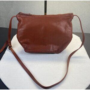 American Leather Shoulder Bag Cross Body Brown Soft Leather